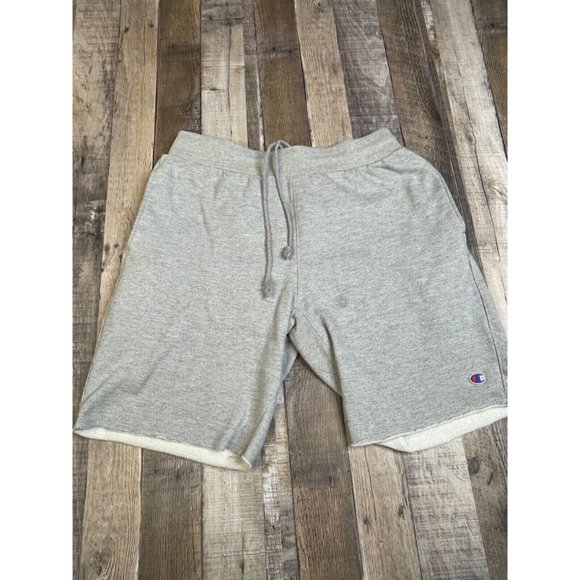 Champion Reverse Weave Men M Sweat Shorts Gray Drawstring - Picture 1 of 7